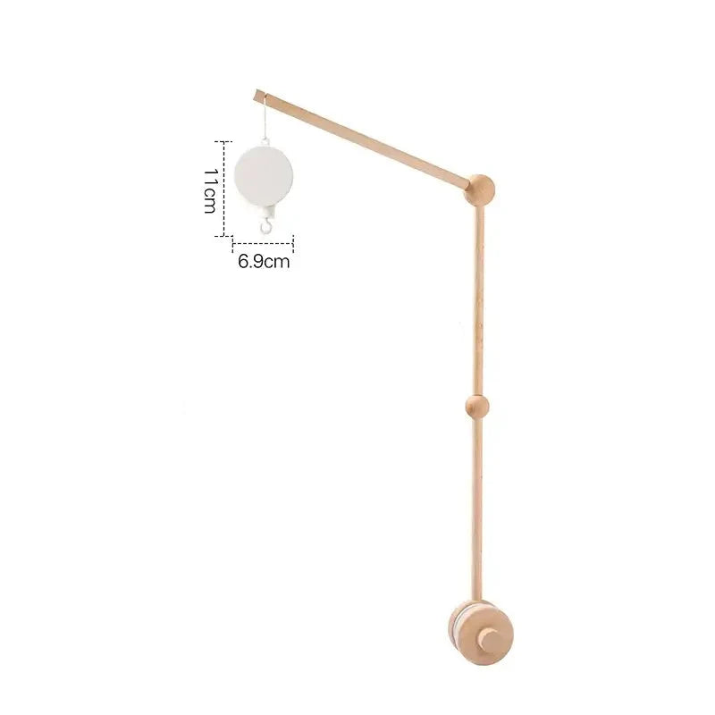 Mobile lit Bébé | Arc-en-Ciel en Bois Naturel Bohème