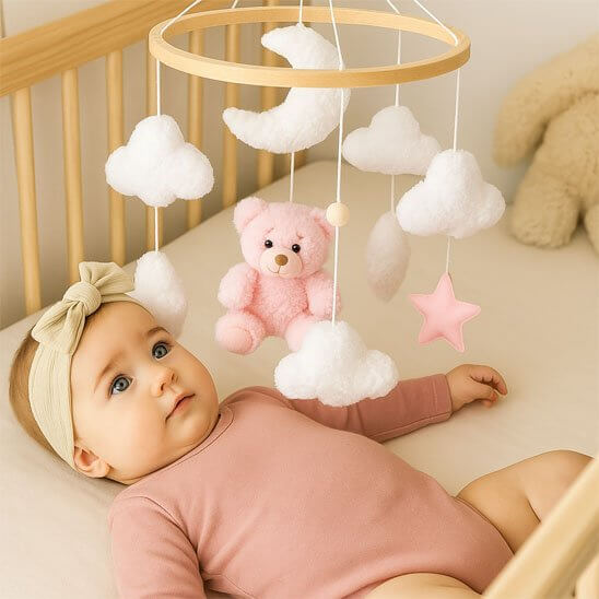 Mobile de lit bébé | Étoilé